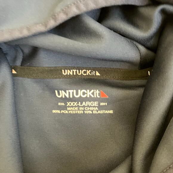 UNTUCKIT Mens 3XL Rivera Full Zip Hoodie Workout Sweatshirt Jacket Stretchy - Picture 3 of 16